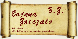 Bojana Zatezalo vizit kartica